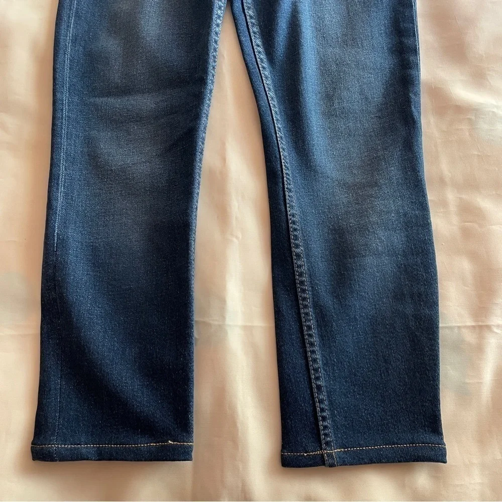 Re/Done- Vintage 90s Fit Style Dark Wash High Rise Ankle Crop Jeans Size 25